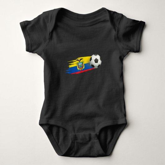 Ecuador Voetbal Ecuador Flag Jersey - Ecuador Romper (Voorkant)
