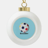 Ecuador Voetbal Keramische Bal Ornament (Voorkant)