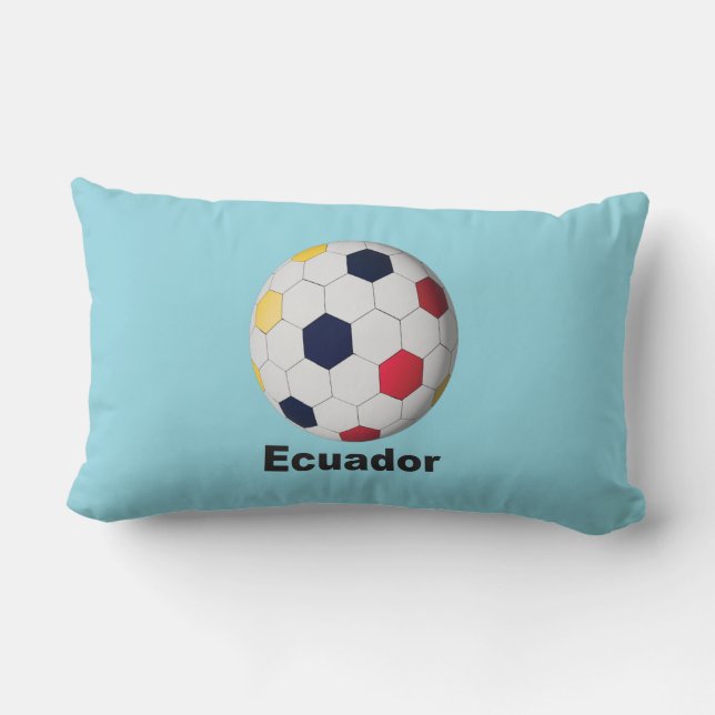 Ecuador Voetbal Kussen (Achterkant)