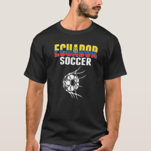 Ecuador Voetbal op het net van de Ecuadoraanse Foo T-shirt