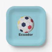 Ecuador Voetbal Papieren Bordje (Voorkant)