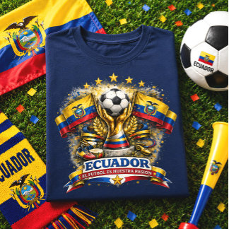 Ecuador Voetbalfan Voetbal Supporter Trots T-shirt