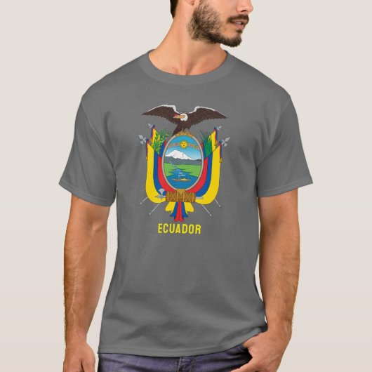 Ecuador wapen t-shirt (Voorkant)