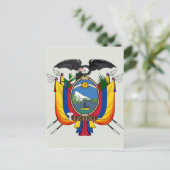Ecuador wapendetaillijst briefkaart (Staand voorkant)