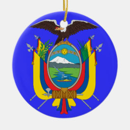 ECUADOR* - Wapenkerstversiering Keramisch Ornament