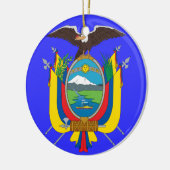 ECUADOR* - Wapenkerstversiering Keramisch Ornament (Links)