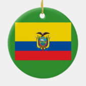 ECUADOR* - Wapenkerstversiering Keramisch Ornament (Achterkant)