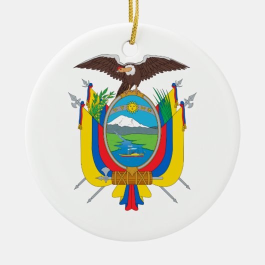 Ecuador wapenstilstand keramisch ornament (Voorkant)