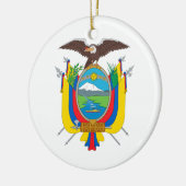 Ecuador wapenstilstand keramisch ornament (Links)