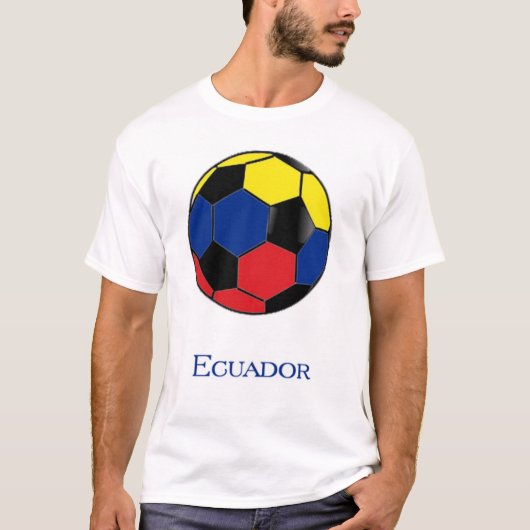 Ecuador World Cup Voetbal Soccer T-Shirt (Voorkant)