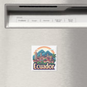 Ecuador Zuid-Amerika Souvenir 🗺️ Magneet (Insitu (Vaatwasser))