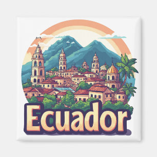 Ecuador Zuid-Amerika Souvenir 🗺️ Magneet