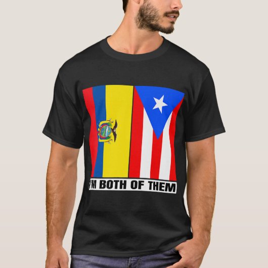 Ecuadoraan _ Puerto Ricaans erfgoed Ecuador Puerto T-shirt (Voorkant)