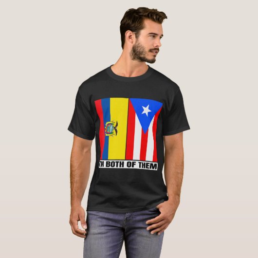 Ecuadoraan _ Puerto Ricaans erfgoed Ecuador Puerto T-shirt (Voorkant volledig)