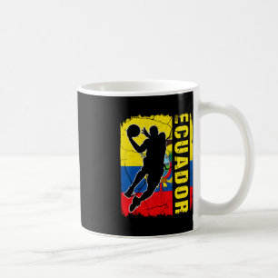 Ecuadoraanse Basketball Player Ecuador Flag Basket Koffiemok