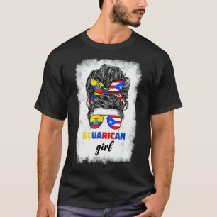 Ecuadoraanse en Puerto Ricaanse Rico Ecuador vlag  T-shirt