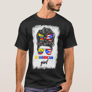 Ecuadoraanse en Puerto Ricaanse Rico Ecuador vlag T-shirt