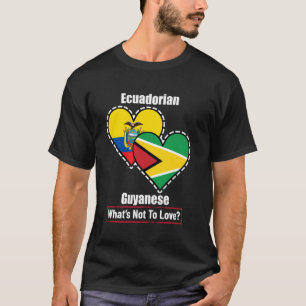 Ecuadoraanse Guyanese Hart Vlaggen Wat Is Er Niet T-shirt