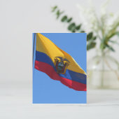 ecuadoraanse vlag briefkaart (Staand voorkant)