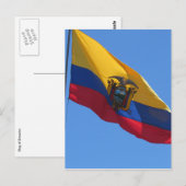 ecuadoraanse vlag briefkaart (Voorkant / Achterkant)