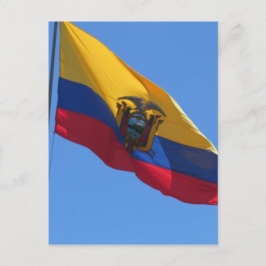 ecuadoraanse vlag briefkaart (Voorkant)