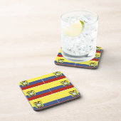 ecuadoraanse vlag drankjes onderzetter (Rechterzijde)