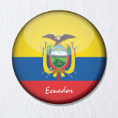 Ecuadoraanse vlag en Ecuador - fans voor reizen/sp Magneet