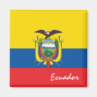 Ecuadoraanse vlag en Ecuador-ventilatoren Magneet