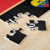 Ecuadoraanse vlag en Ecuadoraans land / Ecuador Legpuzzel (Zijkant)