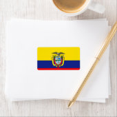 Ecuadoraanse vlag etiket (Insitu)