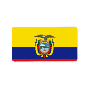 Ecuadoraanse vlag etiket