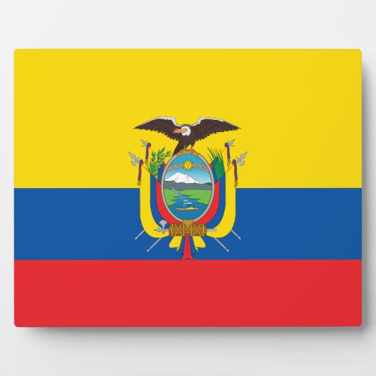 Ecuadoraanse vlag fotoplaat (Voorkant)