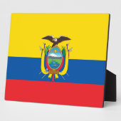 Ecuadoraanse vlag fotoplaat (Zijkant)