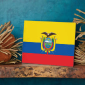 Ecuadoraanse vlag fotoplaat (Zijkant)