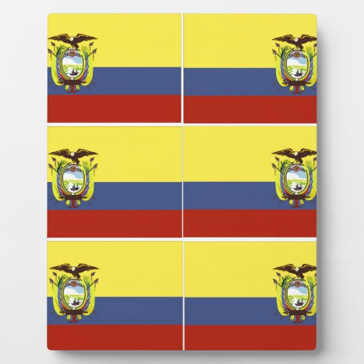 ecuadoraanse vlag fotoplaat (Voorkant)