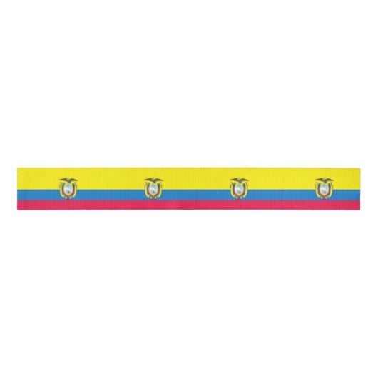 Ecuadoraanse vlag grosgrain lint (Voorkant)
