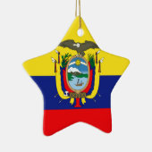 Ecuadoraanse vlag keramisch ornament (Rechts)
