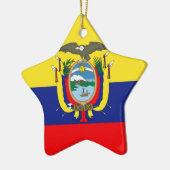 Ecuadoraanse vlag keramisch ornament (Links)