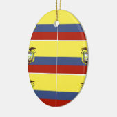 ecuadoraanse vlag keramisch ornament (Links)