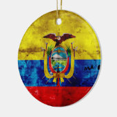 Ecuadoraanse vlag keramisch ornament (Links)