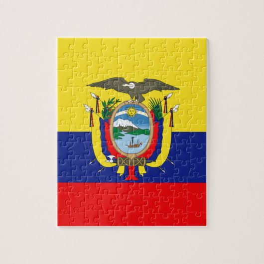 Ecuadoraanse vlag legpuzzel (Verticaal)