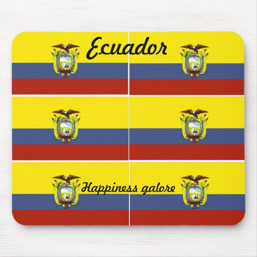 ecuadoraanse vlag muismat (Voorkant)