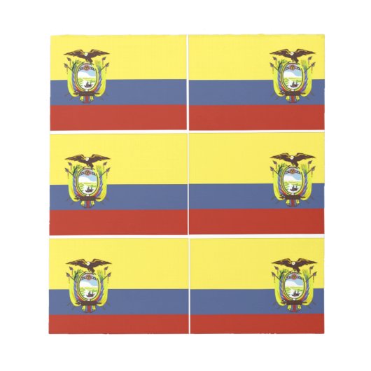 ecuadoraanse vlag notitieblok (Voorkant)