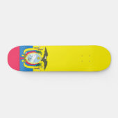 Ecuadoraanse vlag persoonlijk skateboard (Horizontaal)