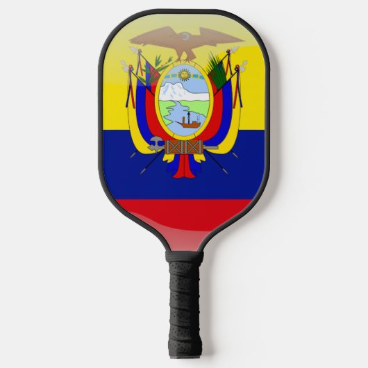 Ecuadoraanse vlag pickleball paddle (Voorkant)