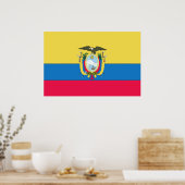 Ecuadoraanse vlag poster (Keuken)