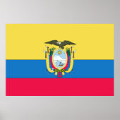 Ecuadoraanse vlag poster (Voorkant)