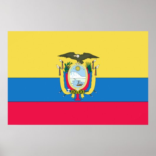 Ecuadoraanse vlag poster (Voorkant)