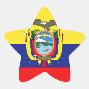 Ecuadoraanse vlag ster sticker