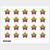 Ecuadoraanse vlag ster sticker (Vel)